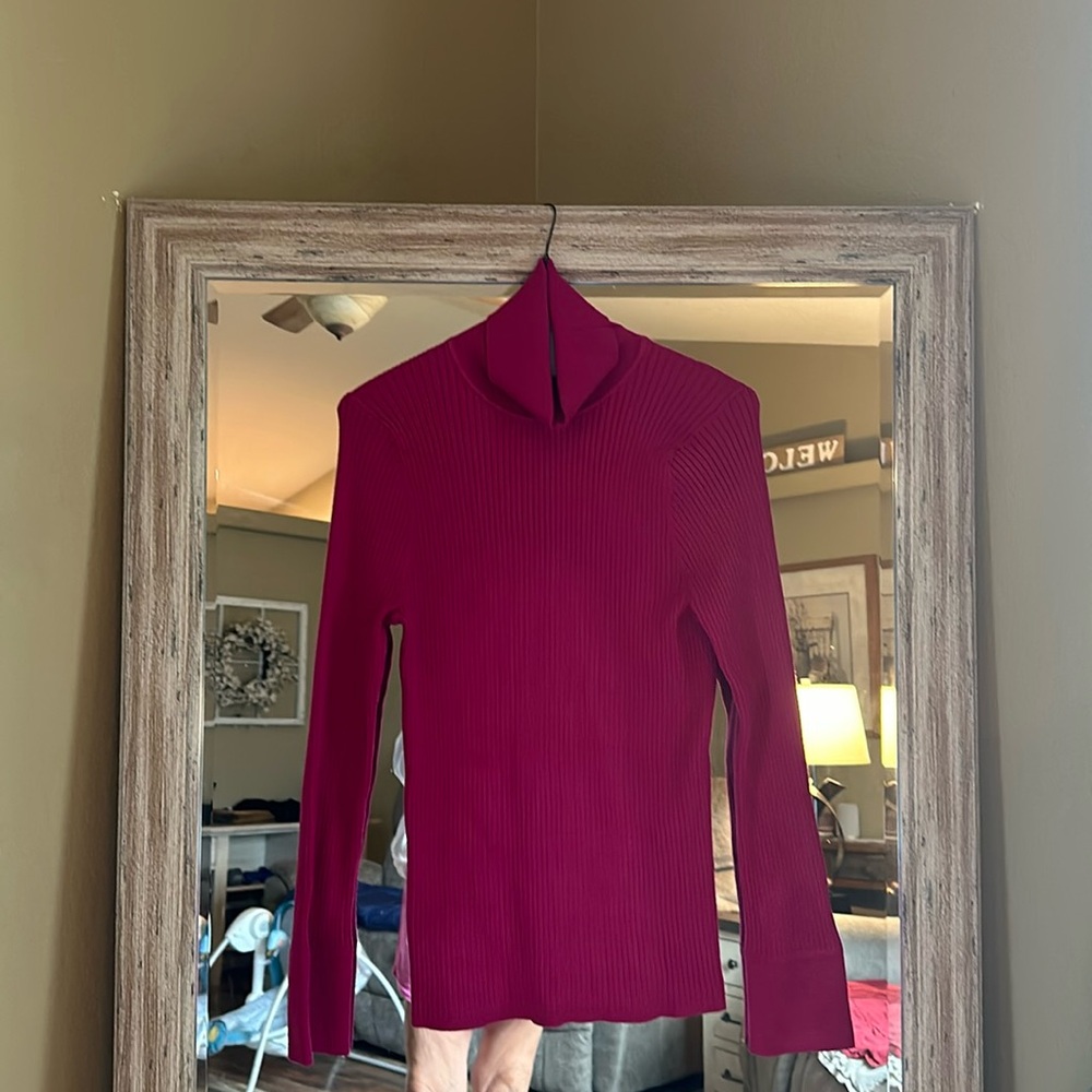 Loft XL Fuchsia Turtleneck